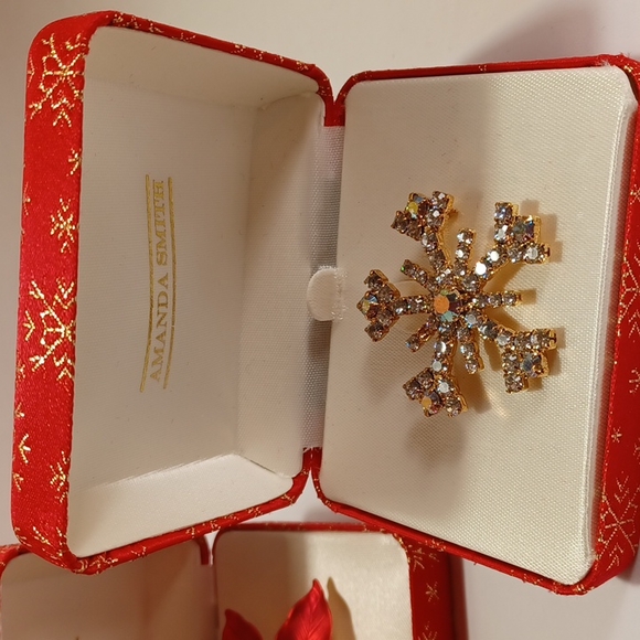 Christmas Brooches, Lot of 3 - Picture 4 of 8